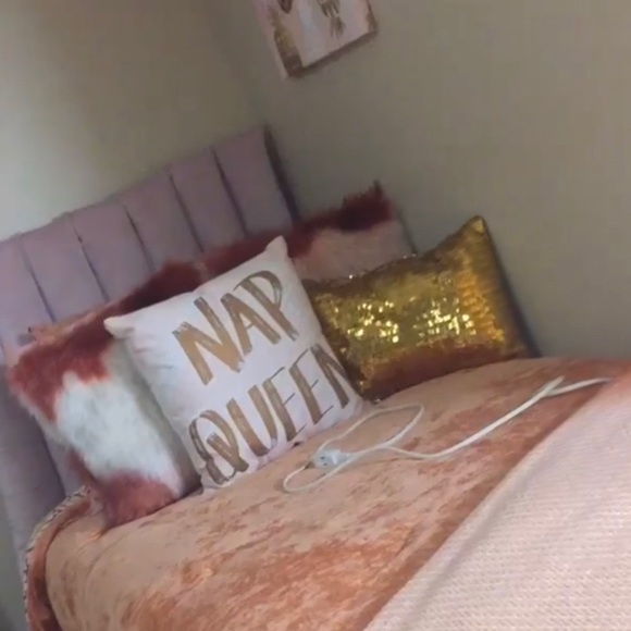 Blush Pink Twin XL Dorm Headboard - Picture 4 of 5